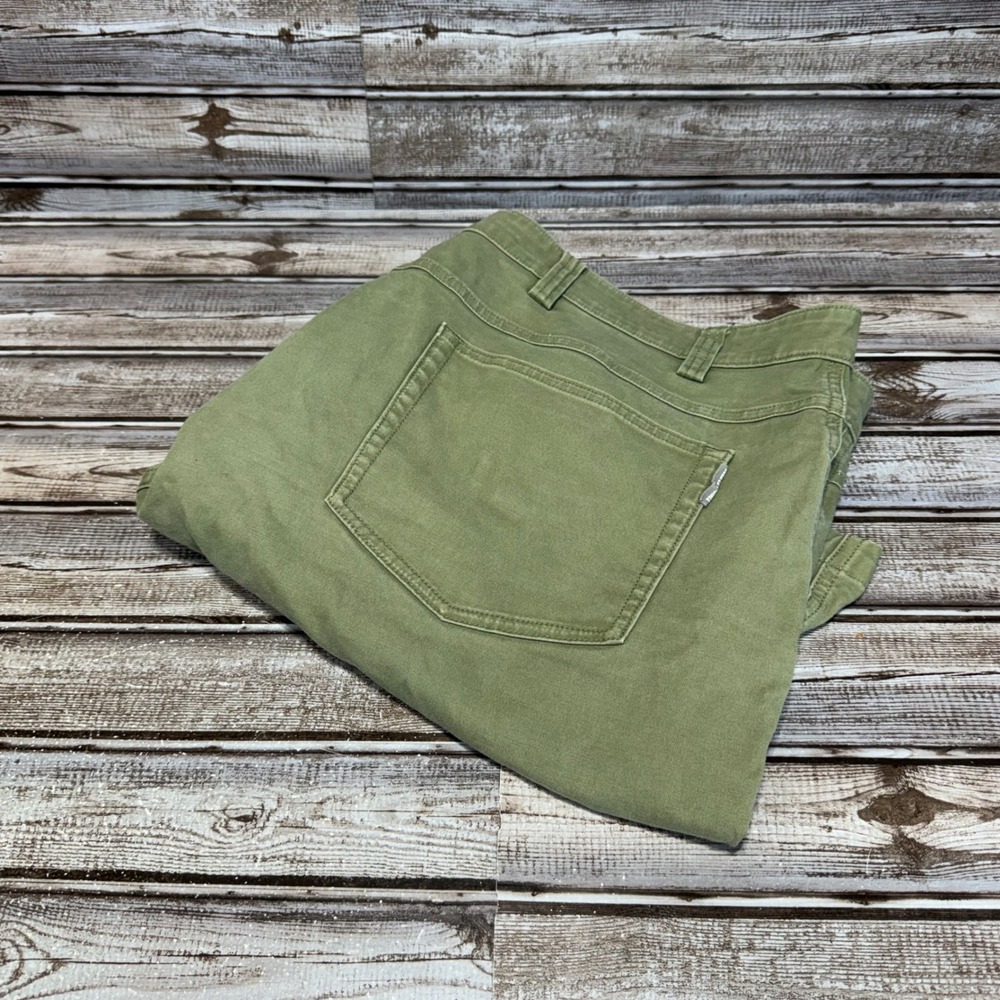 Duluth Trading Co Flex Ballroom Khakis Shorts Mens 44 Green Stretch Relaxed Fit